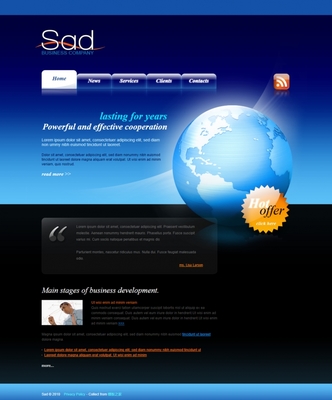 打造藍(lán)色高光透明質(zhì)感的科技企業(yè)網(wǎng)站 設(shè)計(jì)要點(diǎn)與下載資源推薦